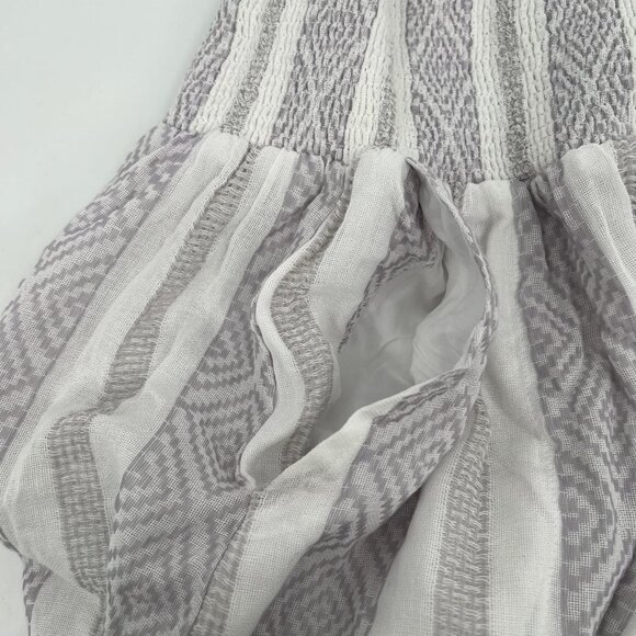 Splendid White/Purple Striped Midi Skirt | New With Tags - Picture 9 of 10